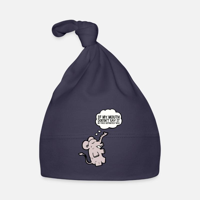 Si ma bouche ne dis-le pas, mon visage le fera certainement: Bonnet bio Bébé