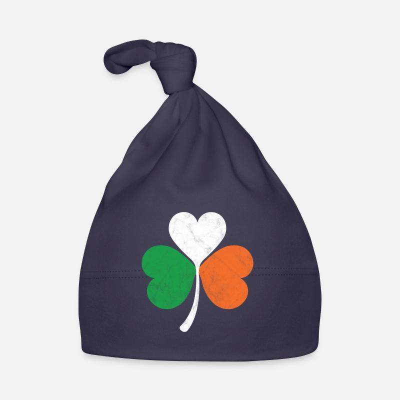 Irish Flag Shamrock Organic Baby Cap