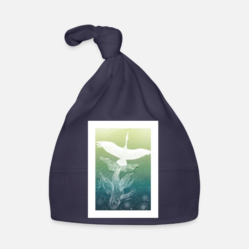 Rêve d'envol - Bonnet bio Bébé - marine