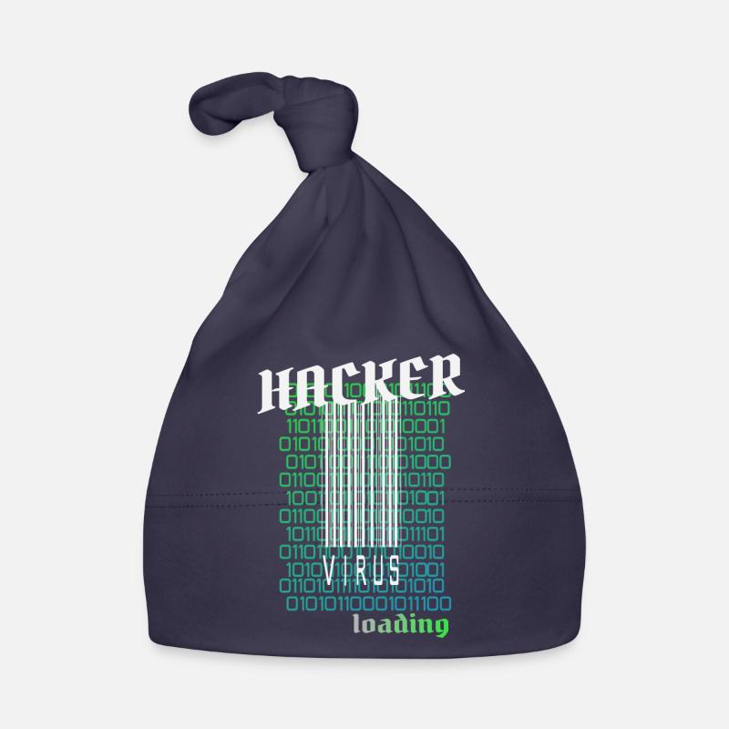 Anonymous, hacker - Organic Baby Cap - navy