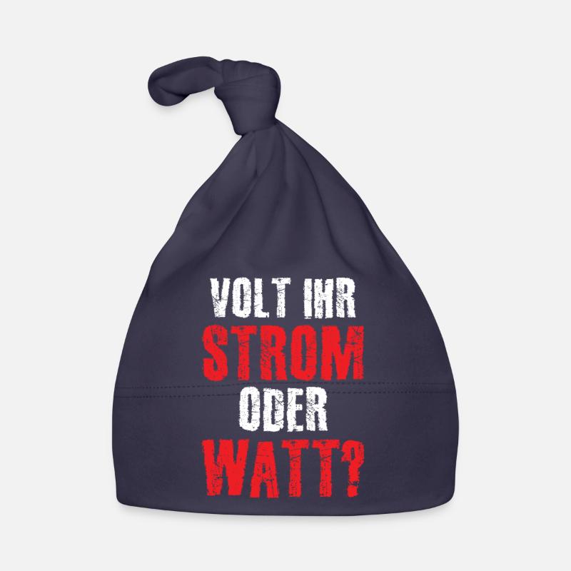 Volt Ihr Strom oder Watt? Baby Bio-Mütze