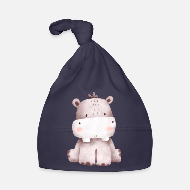 Hippo Organic Baby Cap