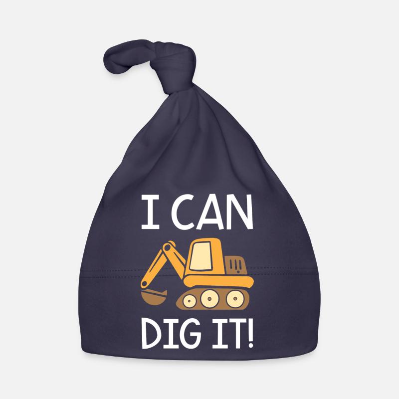 I Can Dig It Excaavator Baby Bio-Mütze