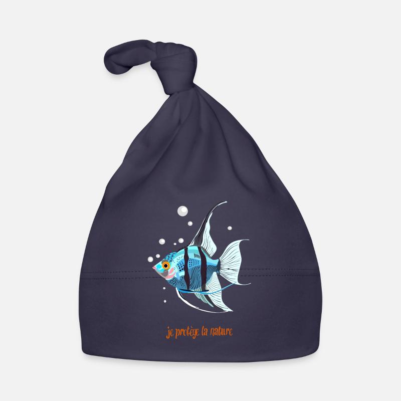 scalaire bleu - Bonnet bio Bébé - marine