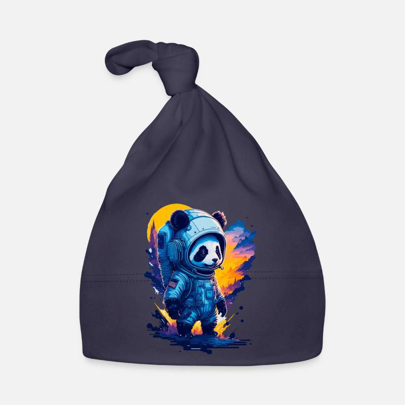 Mignon Panda Astronaute Bonnet bio Bébé