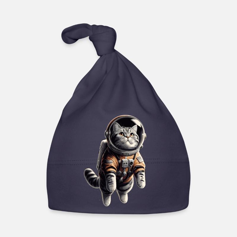 Astronaut BKH getigert Geschenk - Baby Bio-Mütze - Navy