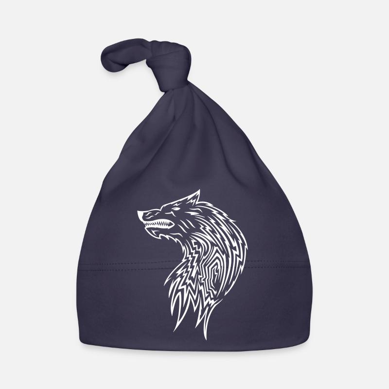 Wolf Tribal Organic Baby Cap
