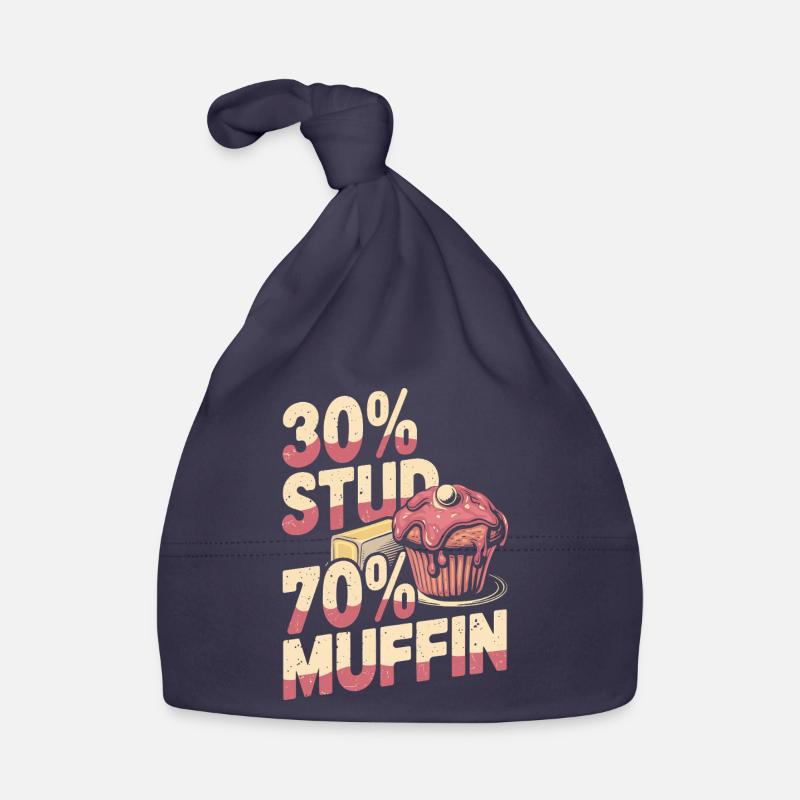 Stud Muffin Funny 30 Stud 70 Muffin Organic Baby Cap