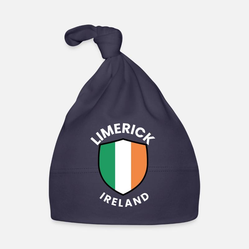 Limerick Ireland Flag Shield Organic Baby Cap