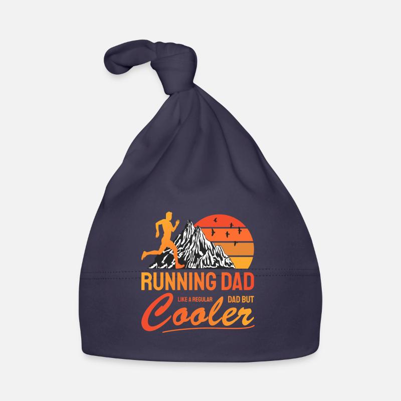 Running Dad Cooler Gift for Dad Runner Organic Baby Cap
