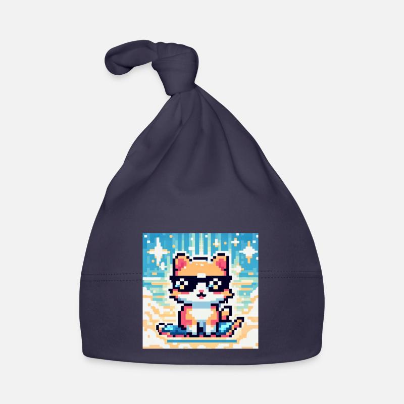 chat icone pixel Bonnet bio Bébé