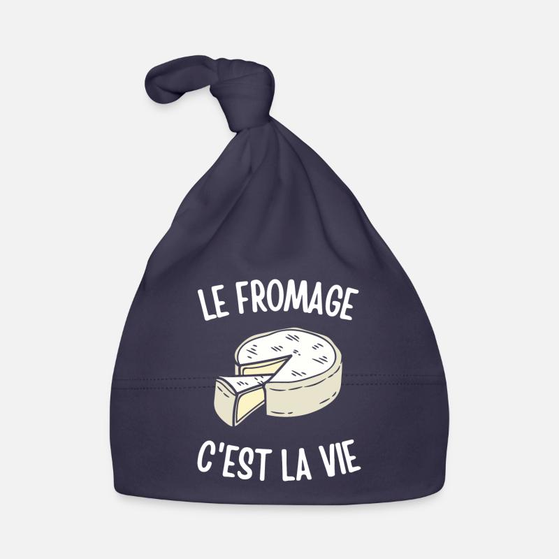 Le fromage c'est la vie Bonnet bio Bébé