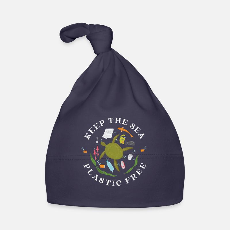 Keep the sea plastic-free for the climate Organic Baby Cap