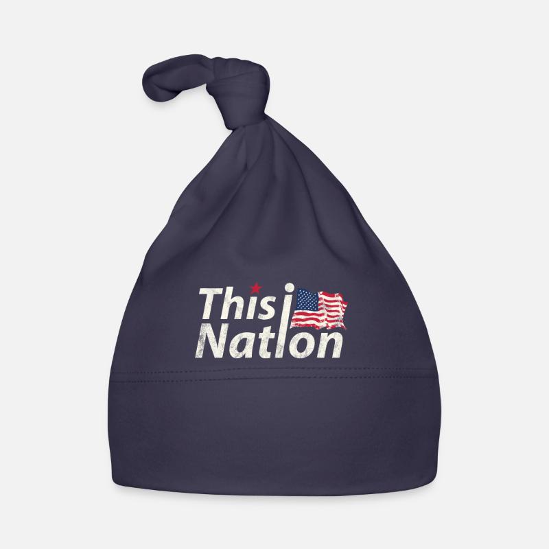 Cette conception du drapeau de la nation Us pour le Bonnet bio Bébé