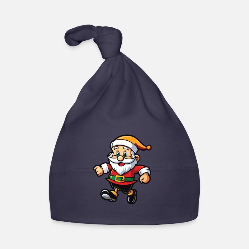 Weihnachtsmann Comic Baby Bio-Mütze