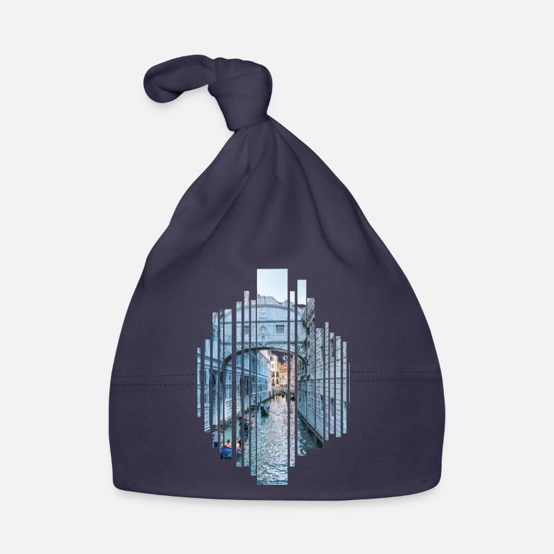 Coupe de Venise - Bonnet bio Bébé - marine
