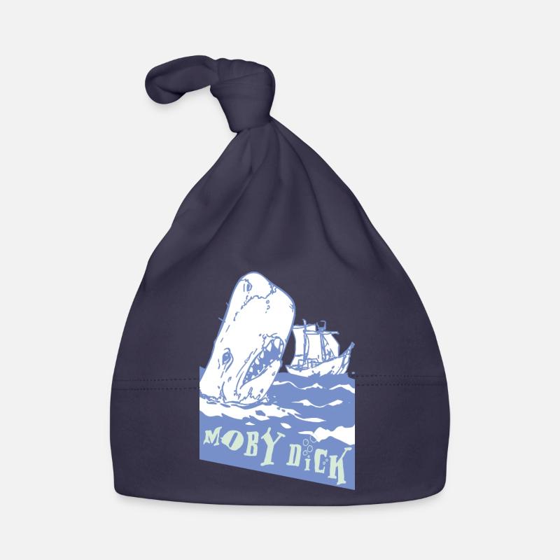 Moby Dick - Baby Bio-Mütze - Navy