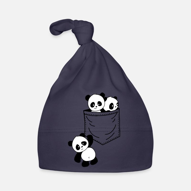 Panda pocket Organic Baby Cap
