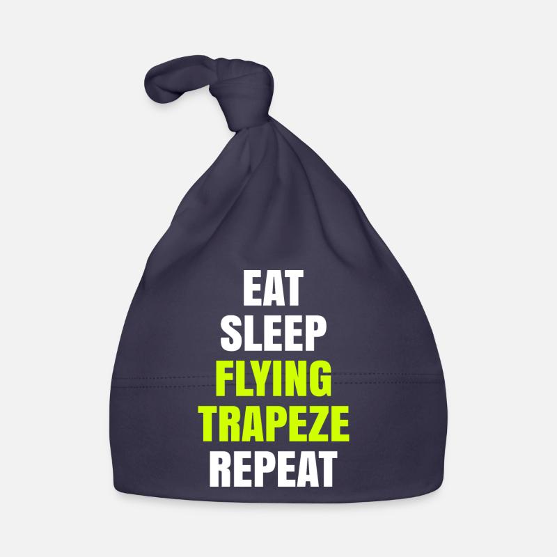 Eat Sleep Flying Trapeze Repeat Akrobat Gymnastik Baby Bio-Mütze
