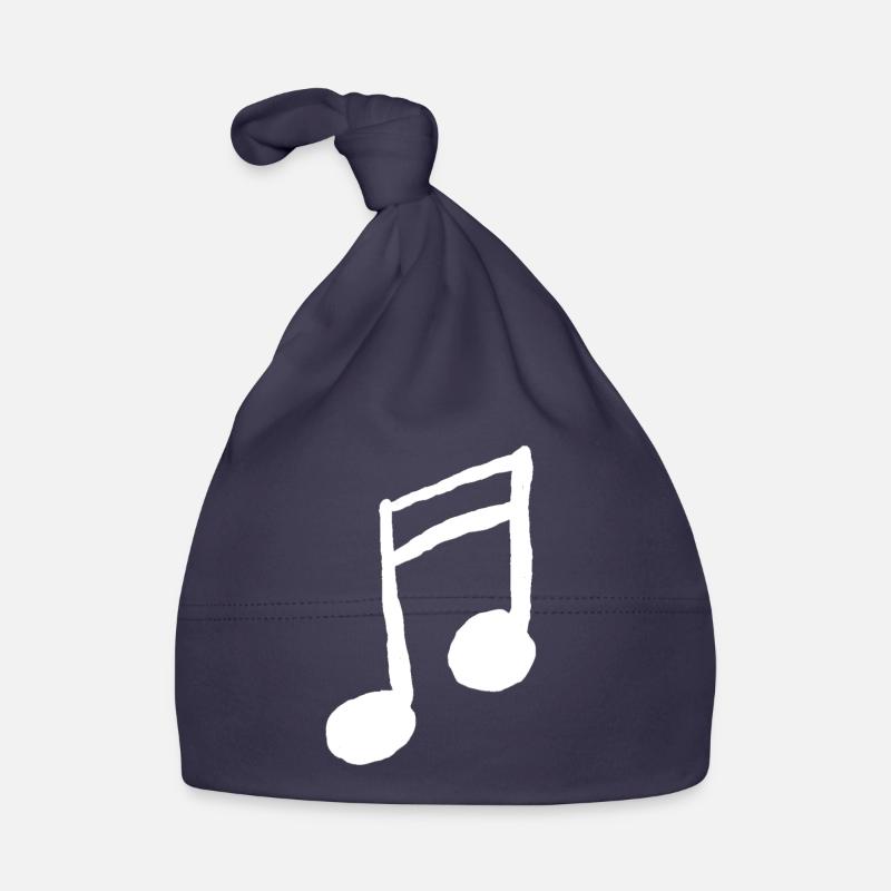 Note (Logo groß, weiß) Baby Bio-Mütze