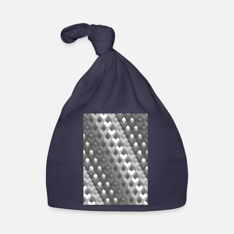 Grayscale gradient Turn right Organic Baby Cap