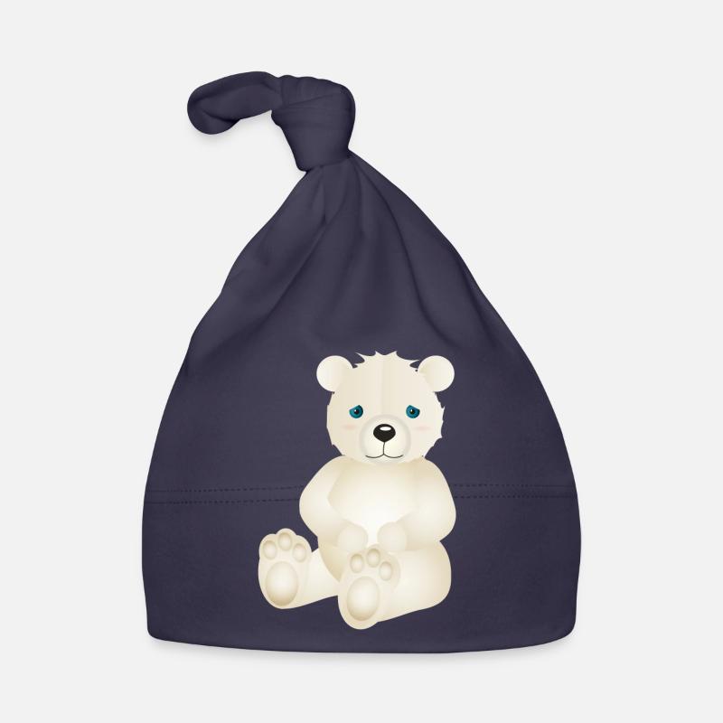 zauberhafter Eisbär als tierischer Begleiter Baby Bio-Mütze