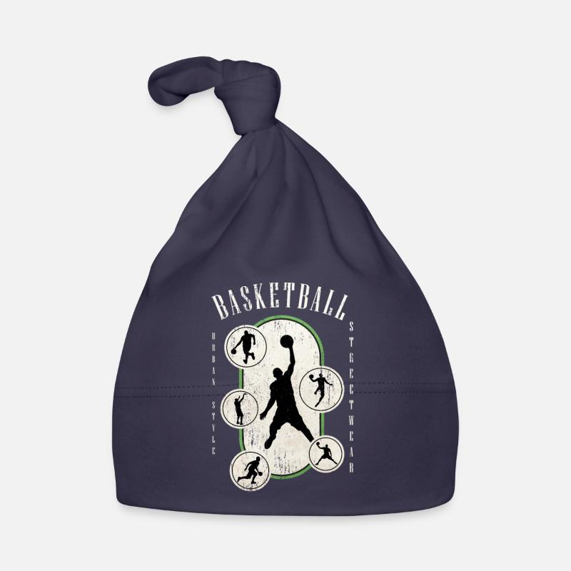 Basketteur Basketteur Vintage Rétro - Bonnet bio Bébé - marine