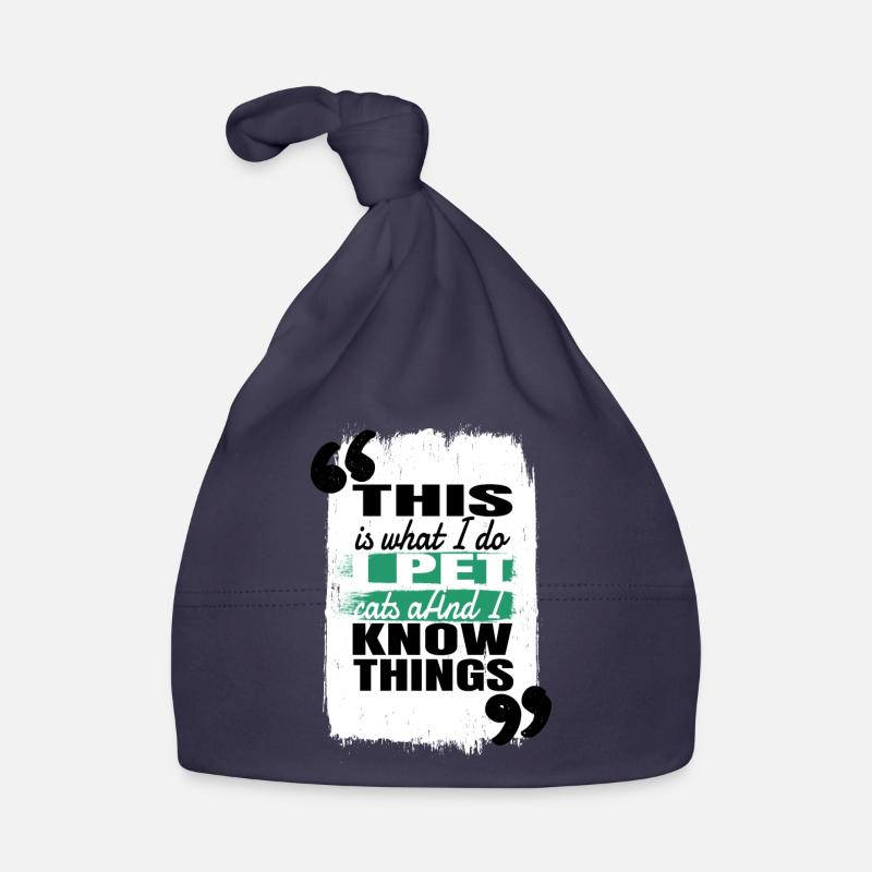 chat visage tshirts drôle citation idée présente aw Bonnet bio Bébé