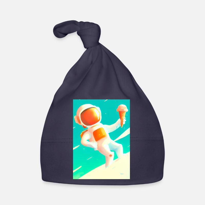Astronaut mit Eiscreme Baby Bio-Mütze