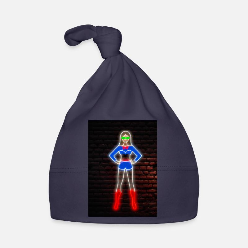 Superhelden Neon Baby Bio-Mütze