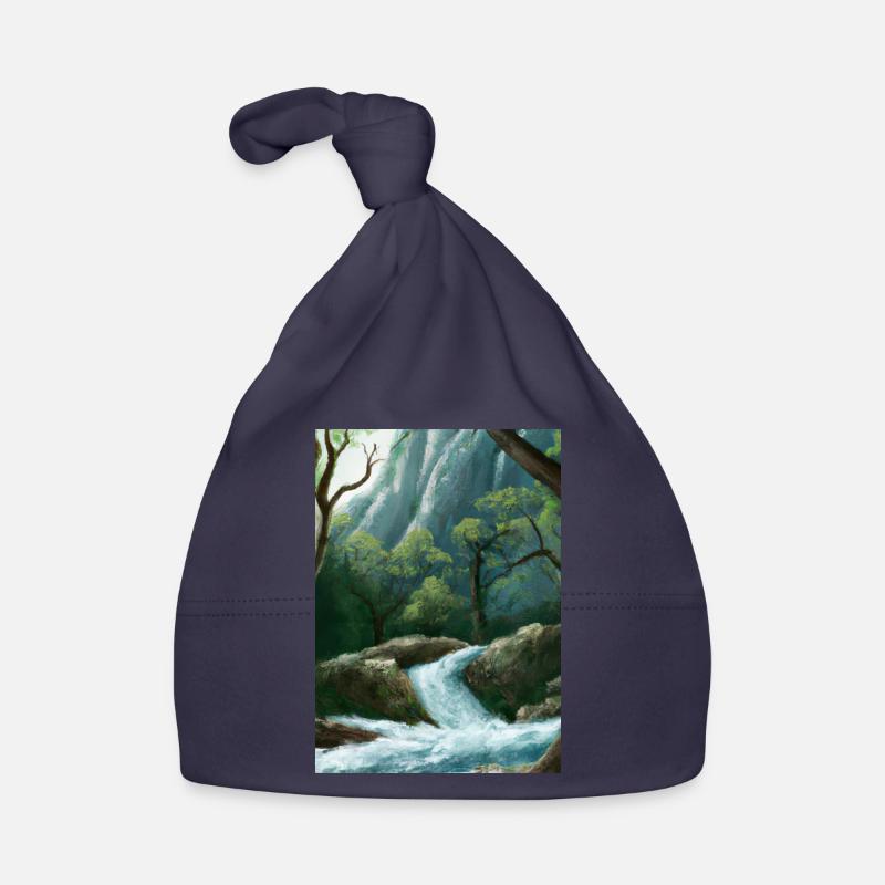 Forest River Wasserfall Baby Bio-Mütze