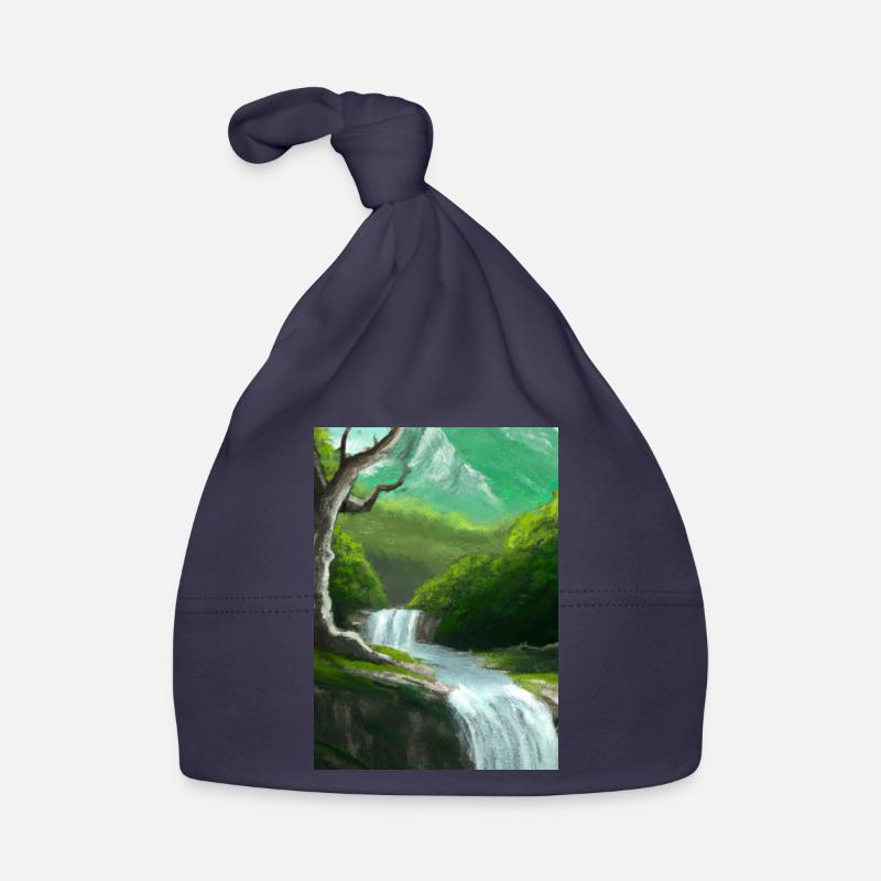 Forest River Wasserfall Baby Bio-Mütze