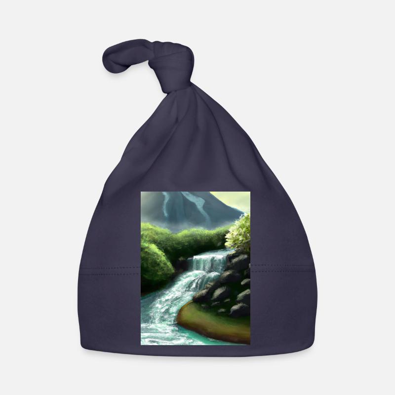 Forest River Wasserfall Baby Bio-Mütze