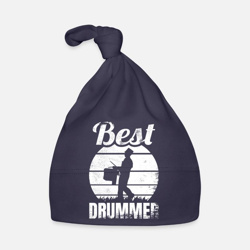 Best Drum Player Organic Baby Cap