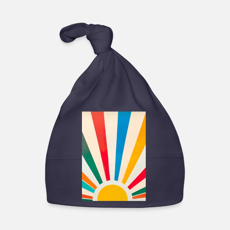 Minimalistische Sonne Baby Bio-Mütze