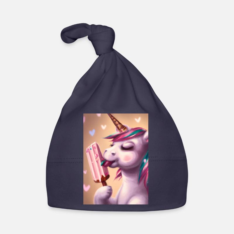 Eiscreme Einhorn Baby Bio-Mütze