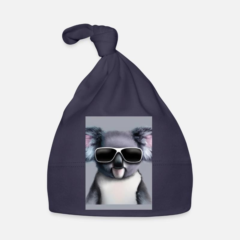 Koala mit Sonnenbrille Baby Bio-Mütze