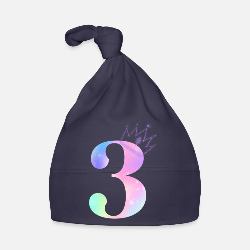 Regenbogen zum 3. Jubiläum Baby Bio-Mütze