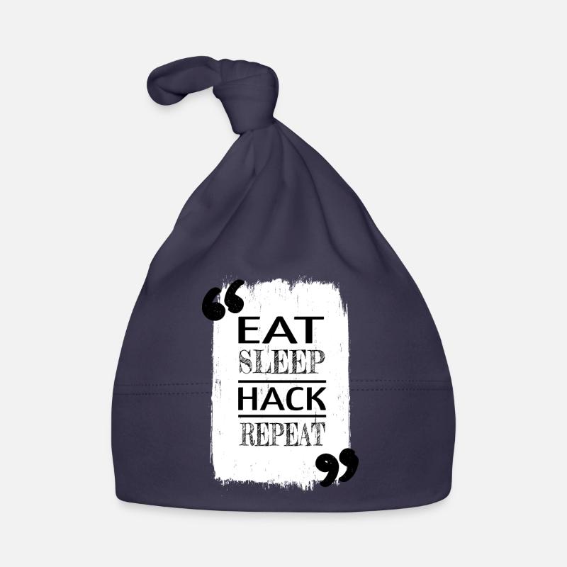 Idée cadeau Analyste Citation Heureuse Hacker Fingers Bonnet bio Bébé