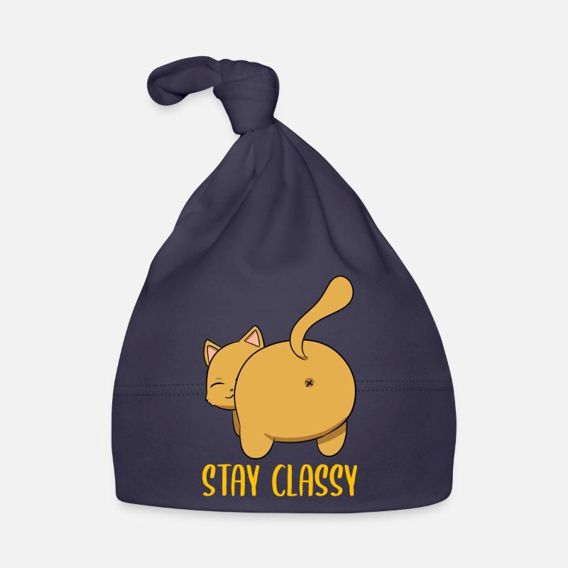 Stay Classy Katzenmama Baby Bio-Mütze