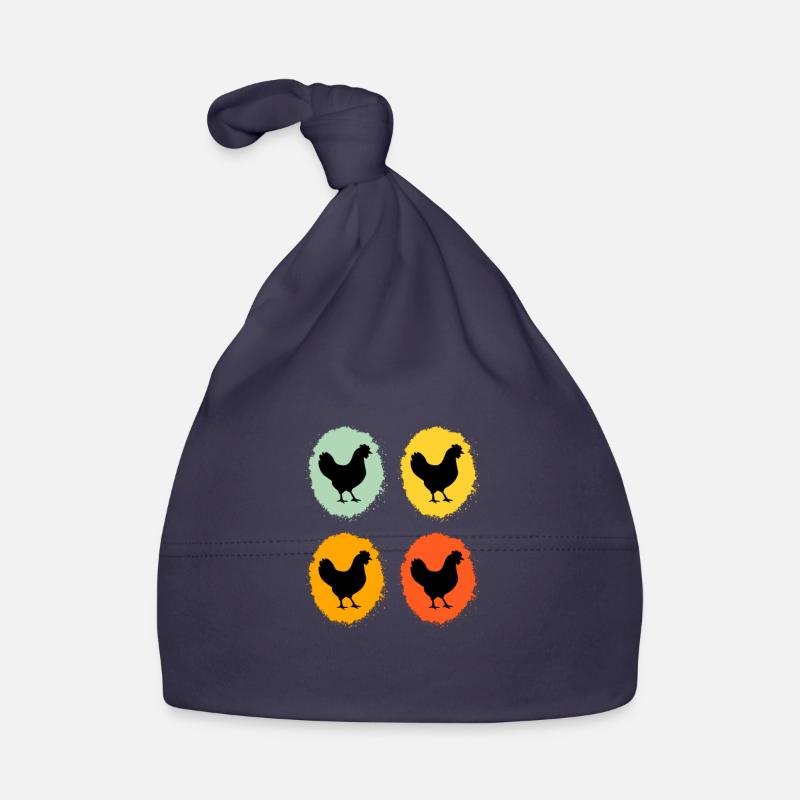 Chickens, Funny Chicken, Chicken Lover, Farm Organic Baby Cap