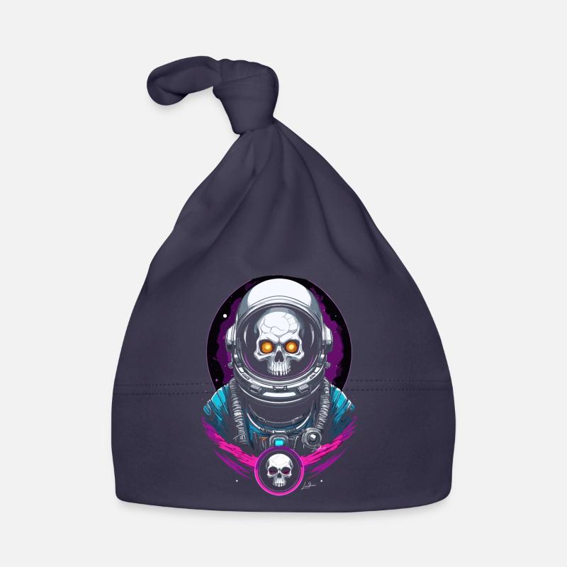 Crâne spatial d'astronaute - Bonnet bio Bébé - marine