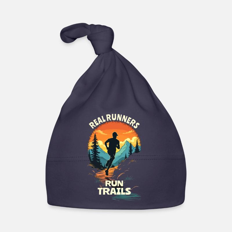 Real Runners Run Trails - Trail Running Bonnet bio Bébé