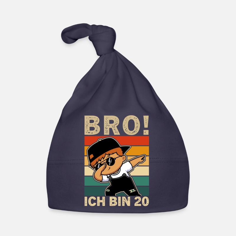 Bro Ich Bin 20 Zwanzig Jahre 20 Geburtstag Junge Baby Bio-Mütze