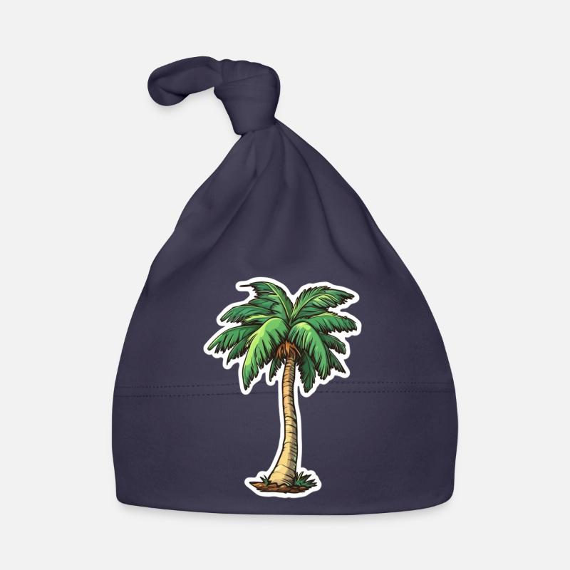 Palm tree Organic Baby Cap