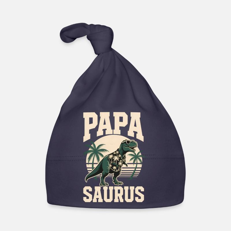 Papa-Saurus Rex Dinosaurier Vatertag Geschenk Baby Bio-Mütze