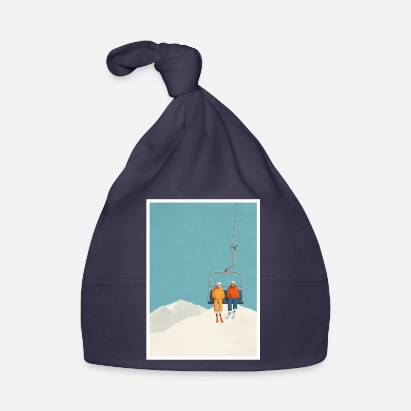 Duo de téléski enneigés Bonnet bio Bébé