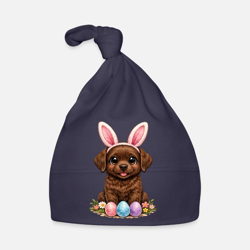 Labrador Retriever brun Labbi chocolat de Pâques Bonnet bio Bébé