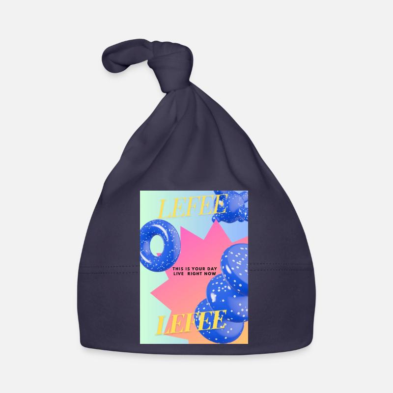 Live Your Day – Colorful Balloon Explosion Organic Baby Cap