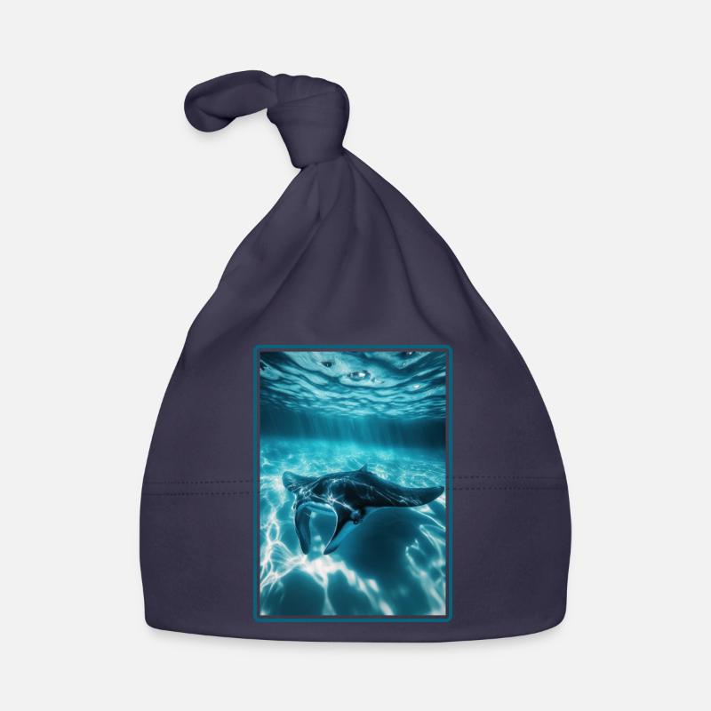 Rays Manta Rays Organic Baby Cap